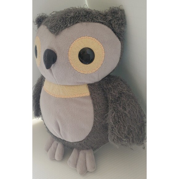 Kohls Cares Aesops Fable Owl Soft Plush 10" Stuffed Animal Gray Grey Bird Lovey - Picture 3 of 9